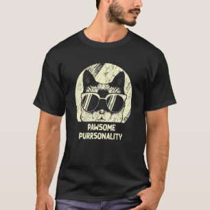 T-shirt Pawsome Purrsonality Beautiful Cat Mom Cute Cat Da