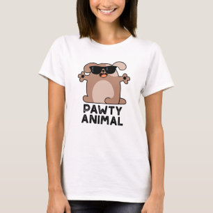 T-shirt Pawty Animal Funny Party Chien Pun