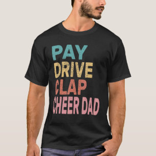 T-shirt Payer Clap de lecteur Cheer Papa Cheerleader Père