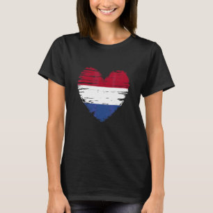 T-shirt Pays-Bas Heart Dutch Flag Dutch Pride