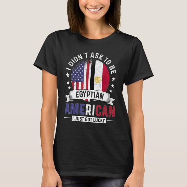 T-shirt Pays d'Amérique égyptienne Drapeaux Pays de fierté (Devant)