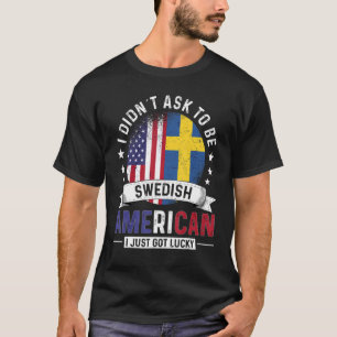 T-shirt Pays d'Amérique suédoise Drapeaux Pays de fierté