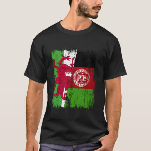 T-shirt Pays de Galles Afghanistan Drapeau en berne Patrim