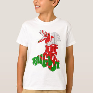 T-shirt Pays de Galles - Carte du Rugby