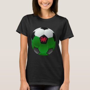 T-shirt Pays de Galles Football Football Drapeau Garçons E