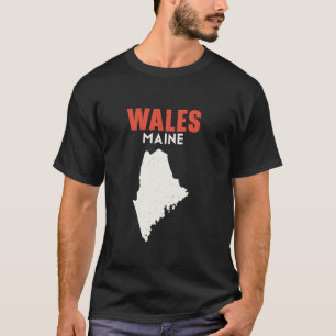 T-shirt Pays de Galles Maine États-Unis Amérique Voyage pr