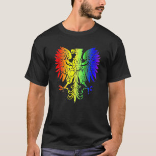 T-shirt Pays De Pologne Gay pride Aigle Gay pride Polonais