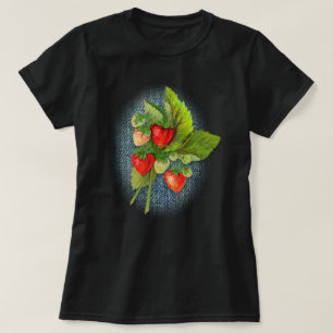 T-shirt Pays Denim et fraises