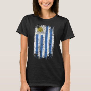 T-shirt Pays Drapeau Souvenir Grunge Drapeau Uruguay