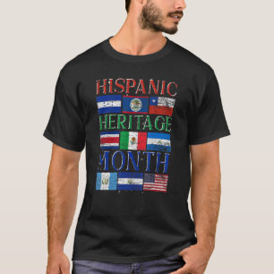 T-shirt Pays hispaniques Drapeau Latino Fierté Héri hispan
