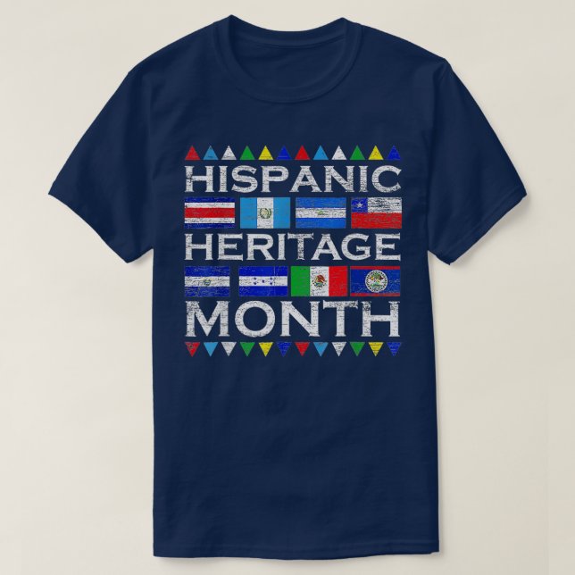 T-shirt Pays Latine Drapeau Latino Héri hispanique Nationa (Design devant)