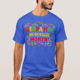 T-shirt Pays latins Drapeau Hispanique Mois du patrimoine 