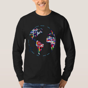 T-shirt Pays Voyageurs World Flags International World