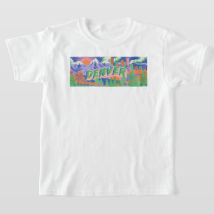 T-shirt Paysage américain rétro panoramique extérieur