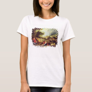 T-shirt Paysage avec l'arc-en-ciel (huile sur la toile)