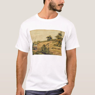 T-shirt Paysage avec le train, 1854 (la semaine et crayon