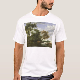 T-shirt Paysage boisé de rivière