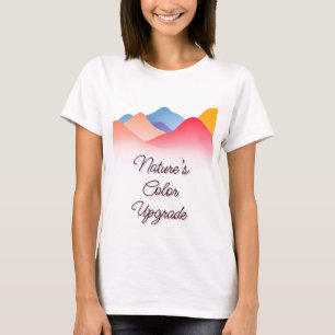 T-shirt Paysage coloré de montagne Abstraite
