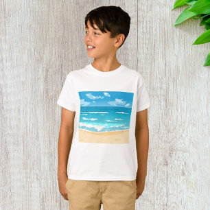 T-shirt Paysage côtier tropical d'Ocean Beach