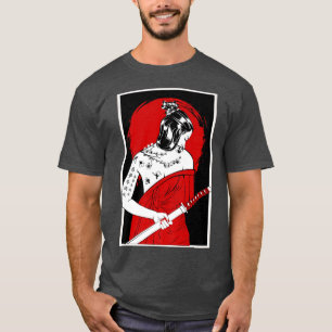 T-shirt Paysage culturel japonais Samurai Vintage Sakura C