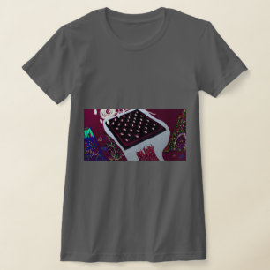 T-shirt Paysage de damier abstrait conceptuel