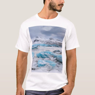 T-shirt Paysage de glace de glacier, Islande