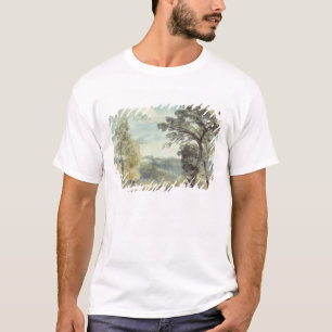 T-shirt Paysage de John Constable   avec des arbres et un