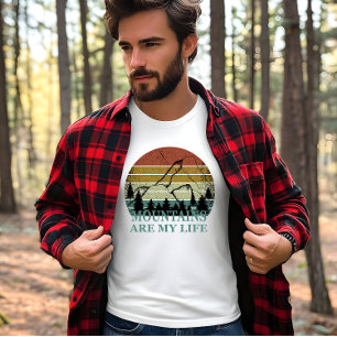 T-shirt Paysage de la forêt de pins