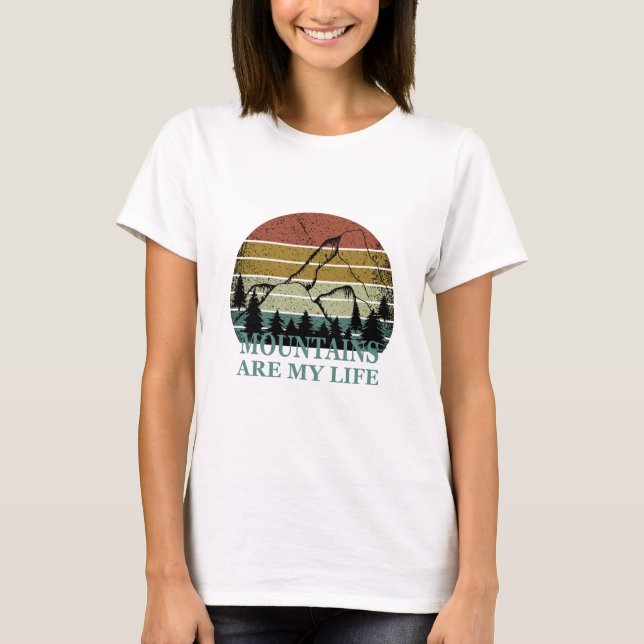 T-shirt Paysage de la forêt de pins (Devant)