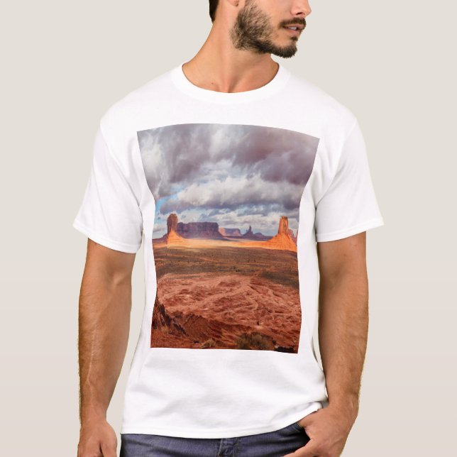 T-shirt Paysage de la vallée des Monuments, AZ (Devant)