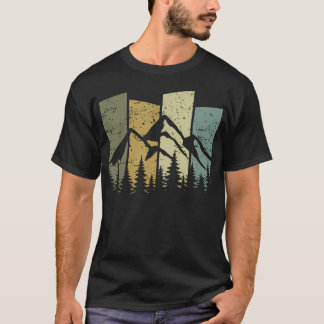 T-shirt Paysage de montagne Forêt Arbres Nature
