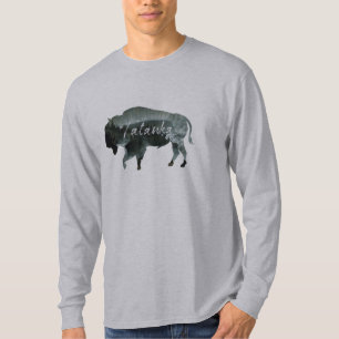 T-shirt Paysage de nature de bison de Buffalo de Tatanka