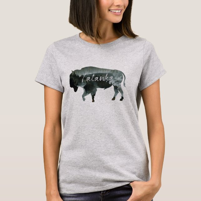 T-shirt Paysage de nature de bison de Buffalo de Tatanka (Devant)