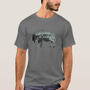 T-shirt Paysage de nature de bison de Buffalo de Tatanka