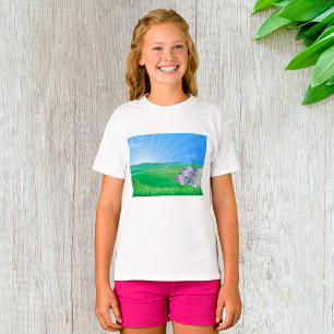 T-shirt Paysage de panneaux solaires respectueux de l'envi