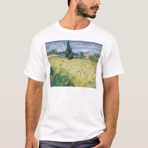 T-shirt Paysage de Vincent van Gogh   avec du maïs vert,
