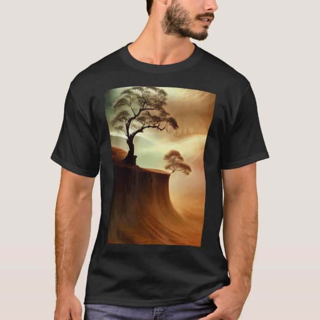 T-shirt Paysage des arbres du désert (Devant)