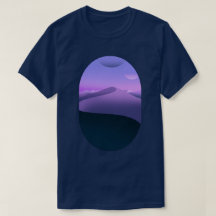 Paysage désert pourpre ciel nocturne