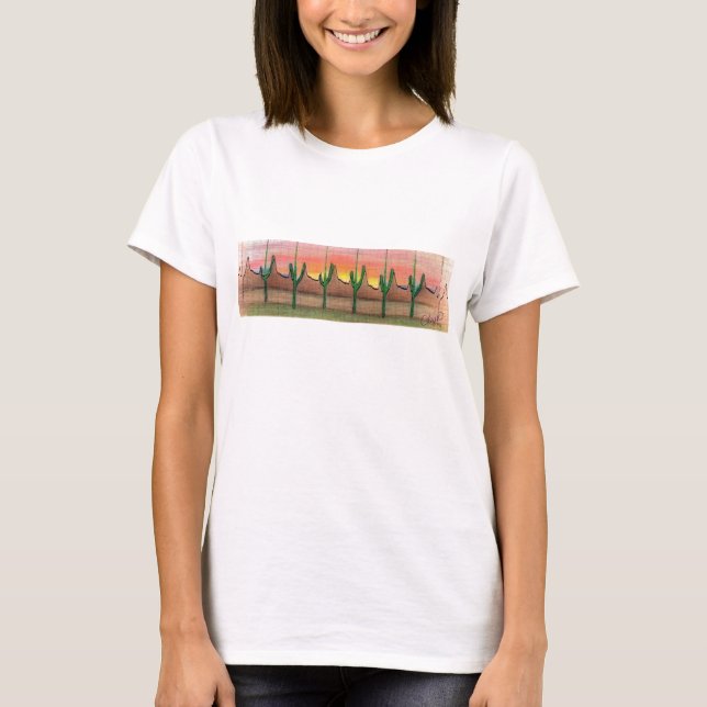 T-shirt Paysage du désert ECG (Devant)