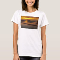 Paysage marin abstrait au coucher du soleil, CA