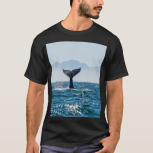 T-shirt Paysage marin de la baleine : Eau Dramatique.