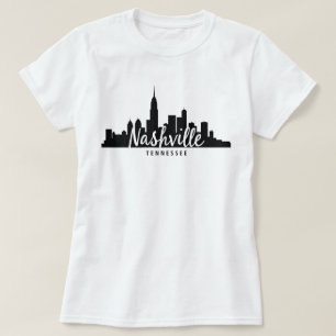 T-shirt Paysage minimaliste de Nashville, ville du Tenness