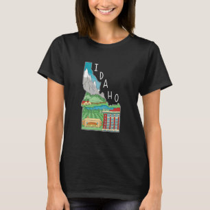 T-shirt Paysage naturel de l'Idaho