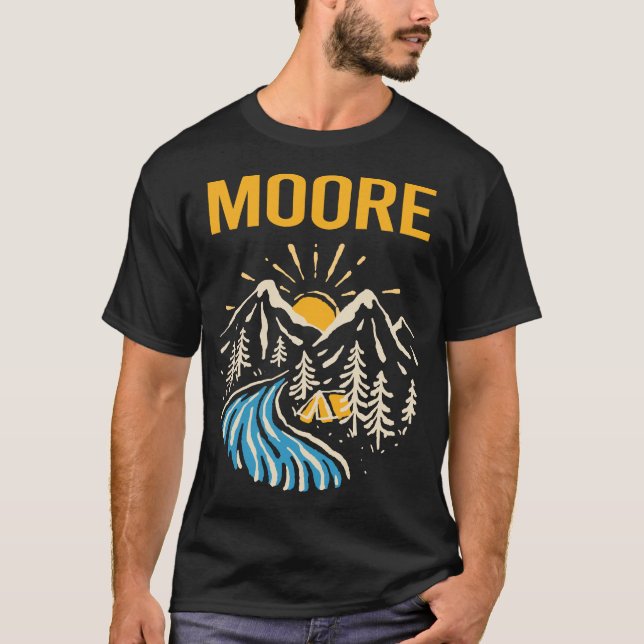 T-shirt Paysage naturel Moore (Devant)