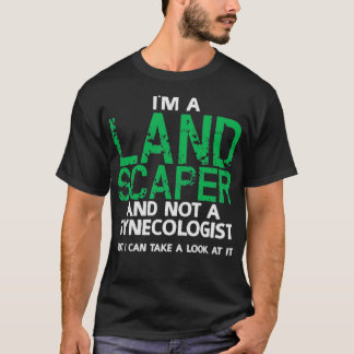 T-shirt Paysage Paysage Plaisanterie Pun Jardin Jardinage
