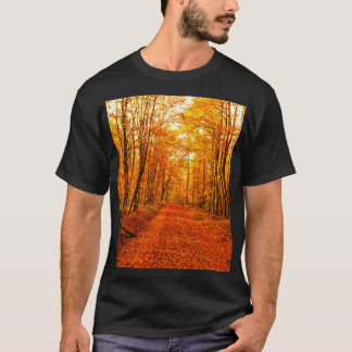 T-shirt Paysage pittoresque du Chemin d'Automne