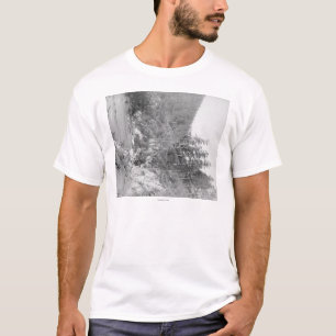 T-shirt Paysage sur la route de bois mort à Sturgis
