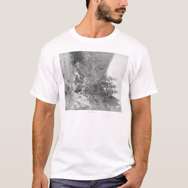 T-shirt Paysage sur la route de bois mort à Sturgis (Devant)