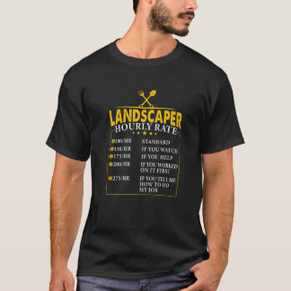 T-shirt Paysage Taux horaire - Amusant Paysage extra C