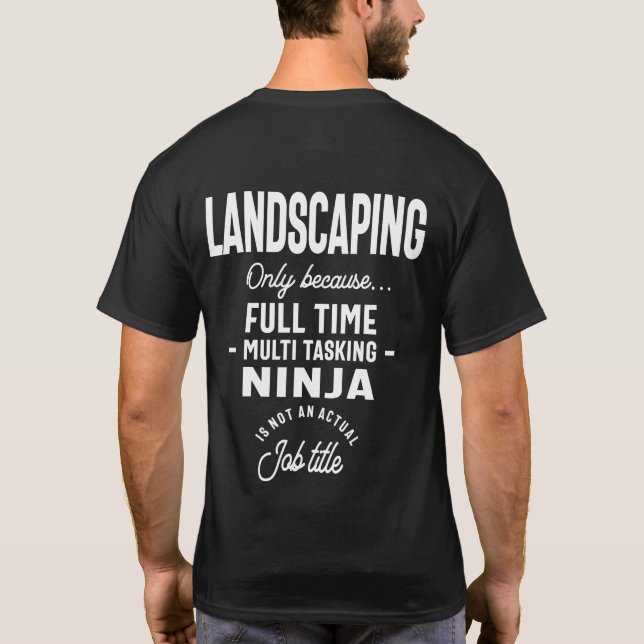 T-shirt Paysage Titre du travail Cadeau (Dos)